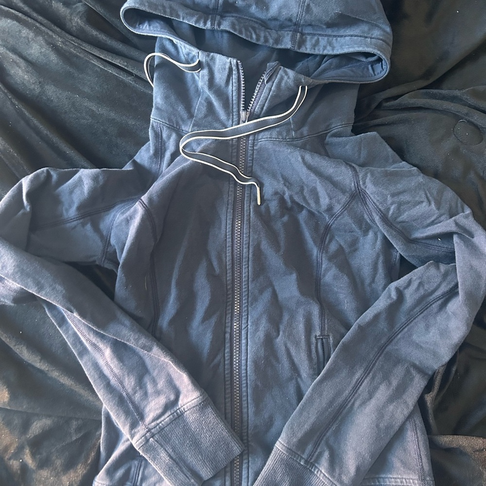 Lululemon Blue Zip-Up Hoodie - Picture 1 of 5